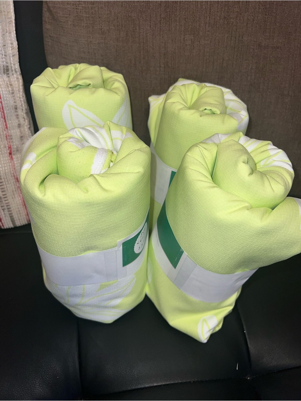 Vintage Hawaiian Print Scrap Fabric | Lime Green